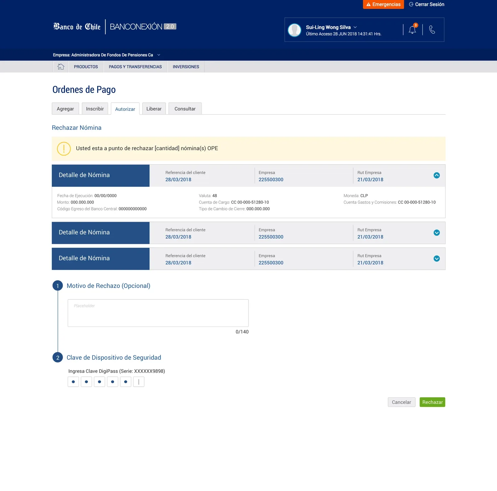 Real-time currency confirmation