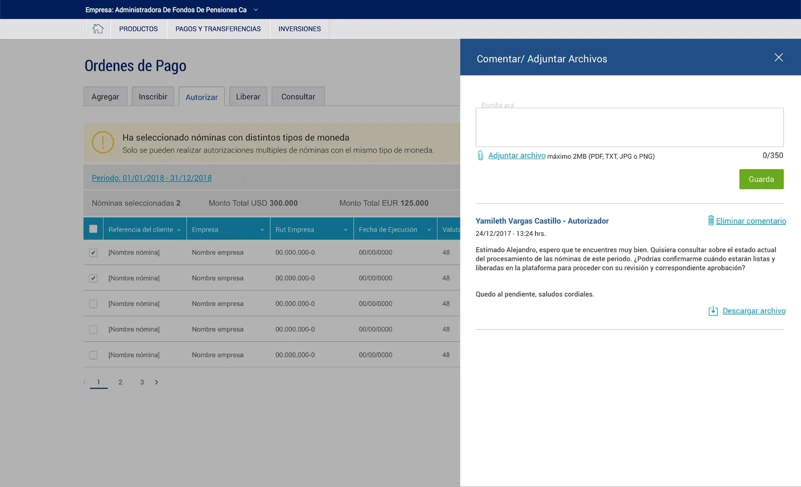 Role-based message board