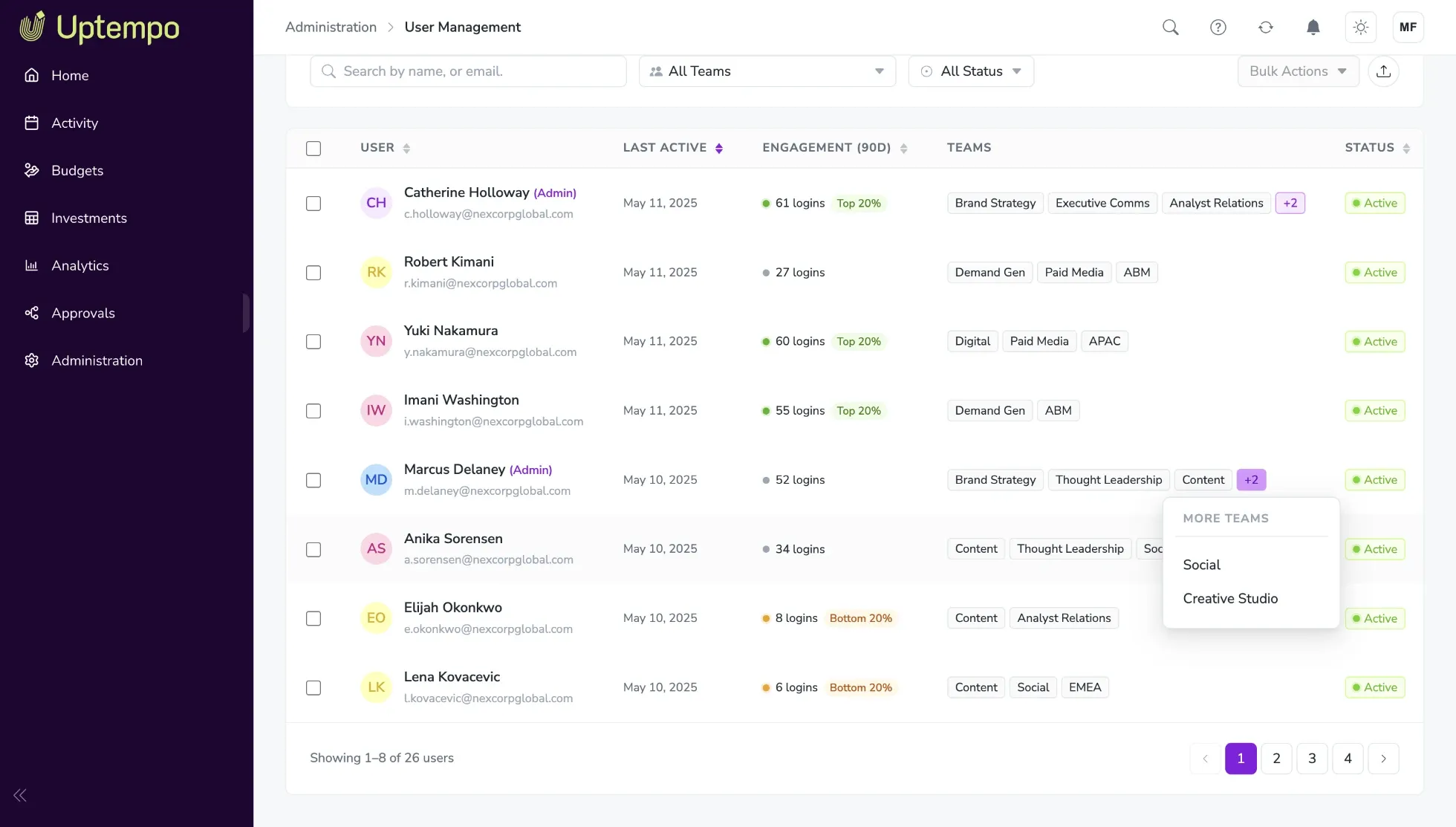 North American interface retaining original admin capabilities